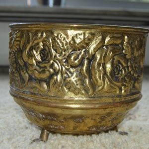 Vintage Gold Decorative Bowl